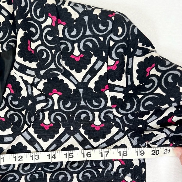 SILKLAND Women's Mid Century Modern 3/4 Sleeve 100% Silk Blazer Size Small - Picture 13 of 13